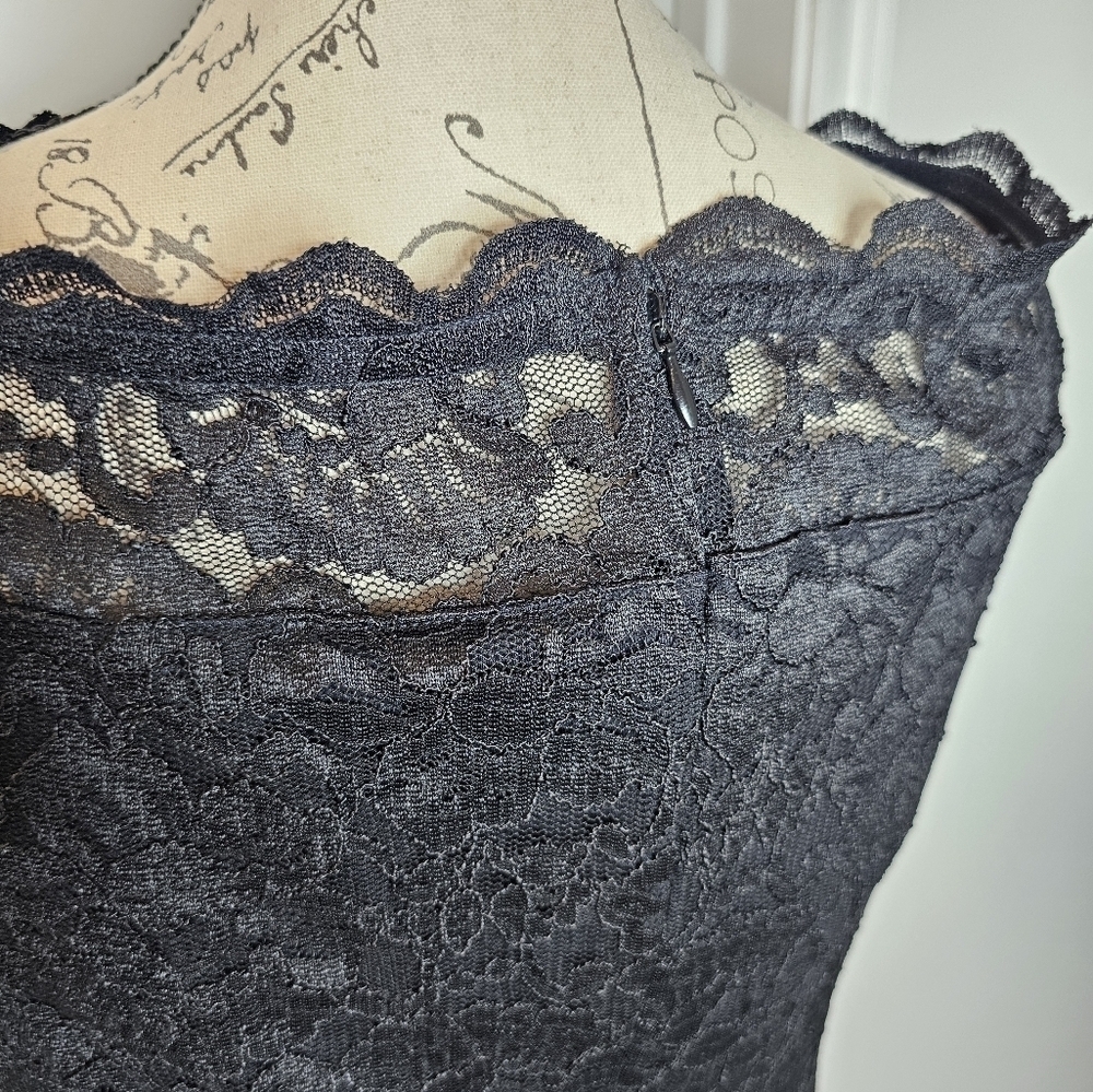 Lane Bryant, women’s knee-length black lace dress size 20 - Picture 4 of 5